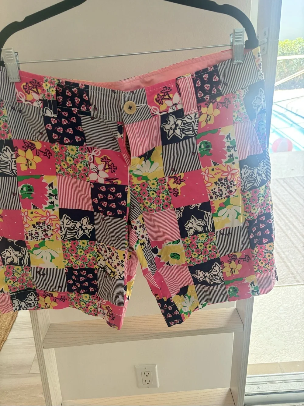 Lilly Pulitzer Patchwork Floral Print Women’s Shorts - Pink Multi